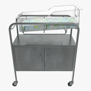 Hospital Bassinet 3D Model