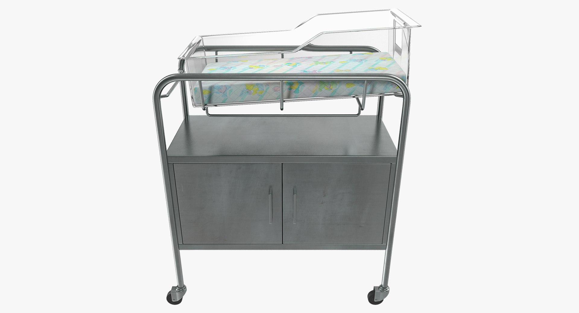 Hospital Bassinet 3D Model 3D model preview