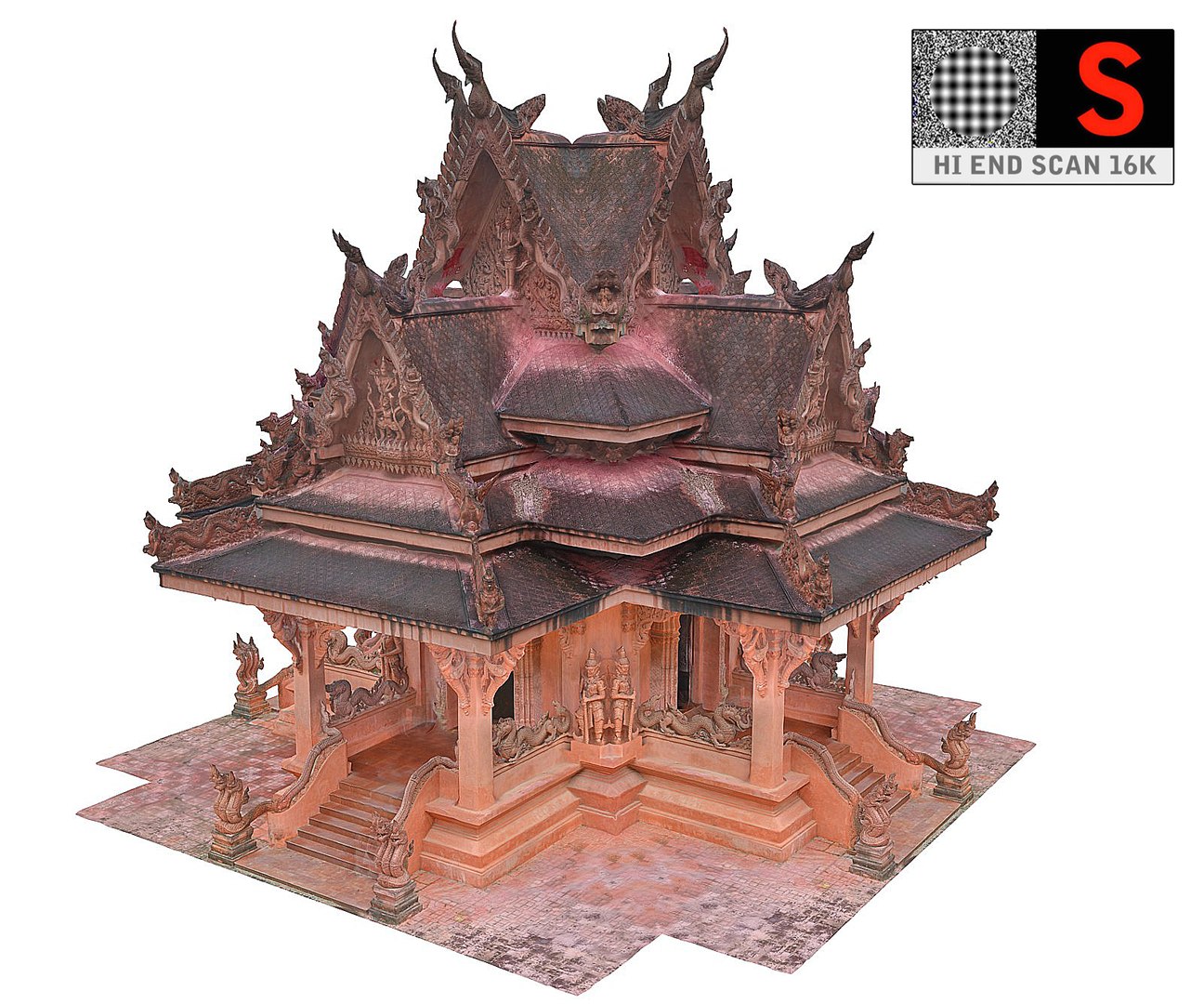 3D Ancient Temple - TurboSquid 1252040