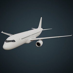 Airliner 1C Untextured 3D model