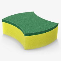 Dishwashing Sponge with Scrub Surface Fur