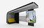 3D model bus station