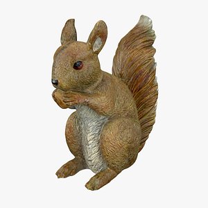Squirrel Statue 3D