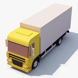 3D stylized box truck