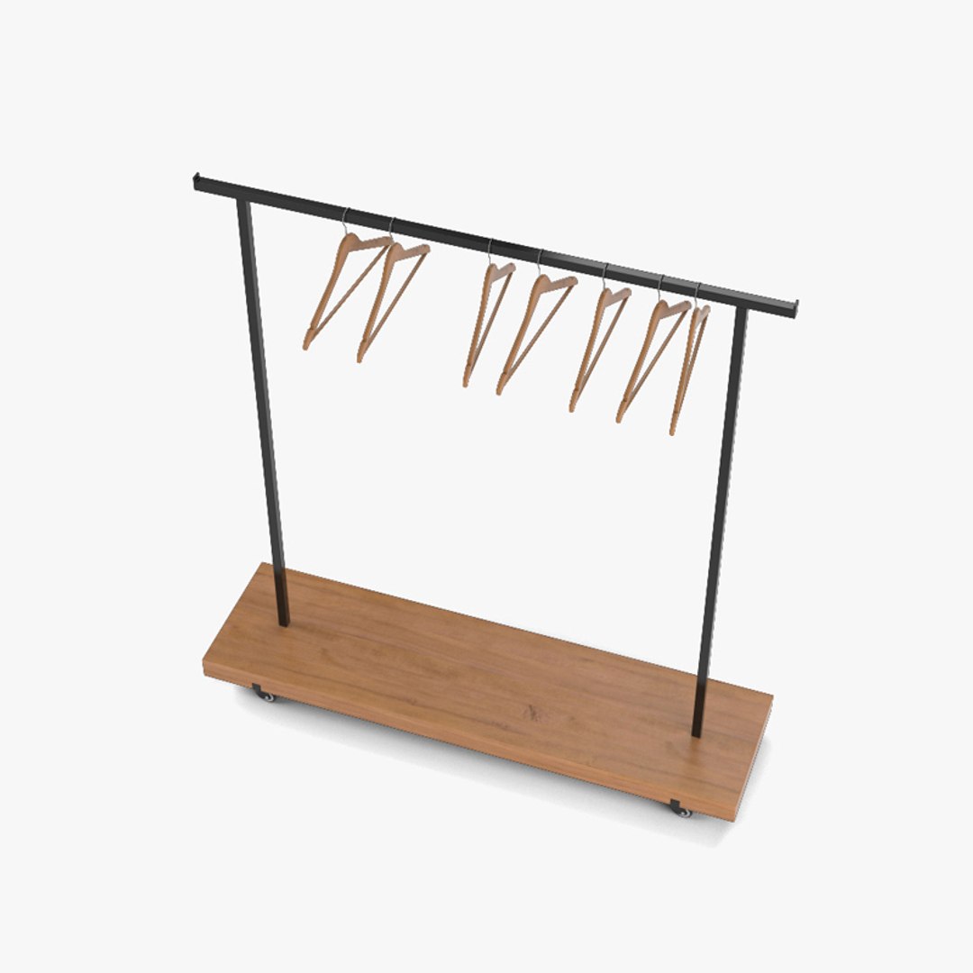 Clothes rack 3D model TurboSquid 1696998