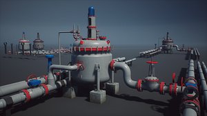 Industrial Agitated Reactor PBR Game Ready