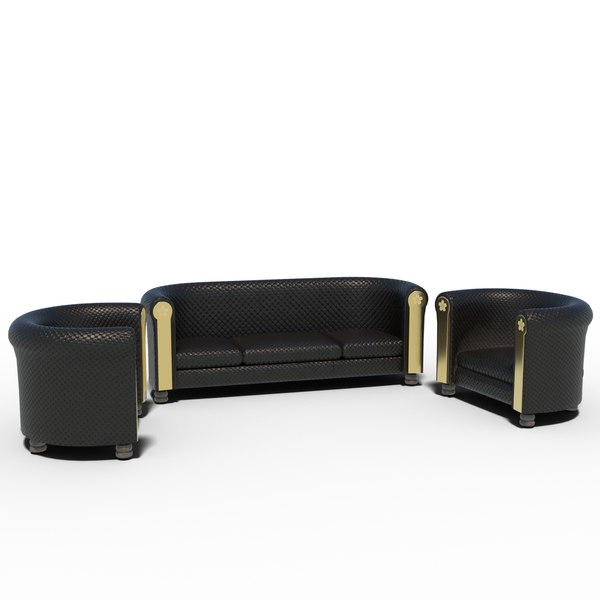 modelo 3d Sofa Set - TurboSquid 2078956