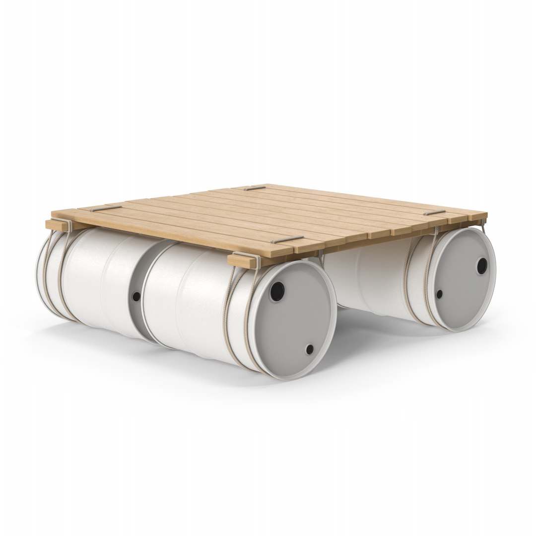 Wooden Raft 3D Model - TurboSquid 2244877