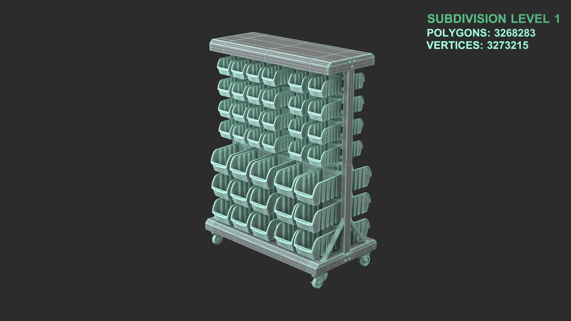 Rolling Bin Cart 3D model https://p.turbosquid.com/ts-thumb/J7/lqW3Qi/On/wireframe_0006/jpg/1732692971/1920x1080/fit_q87/23621850f6193c3139ba27d2c30cfd52db7d5826/wireframe_0006.jpg
