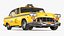 Classic Checker Taxi Cab Rigged for Cinema 4D