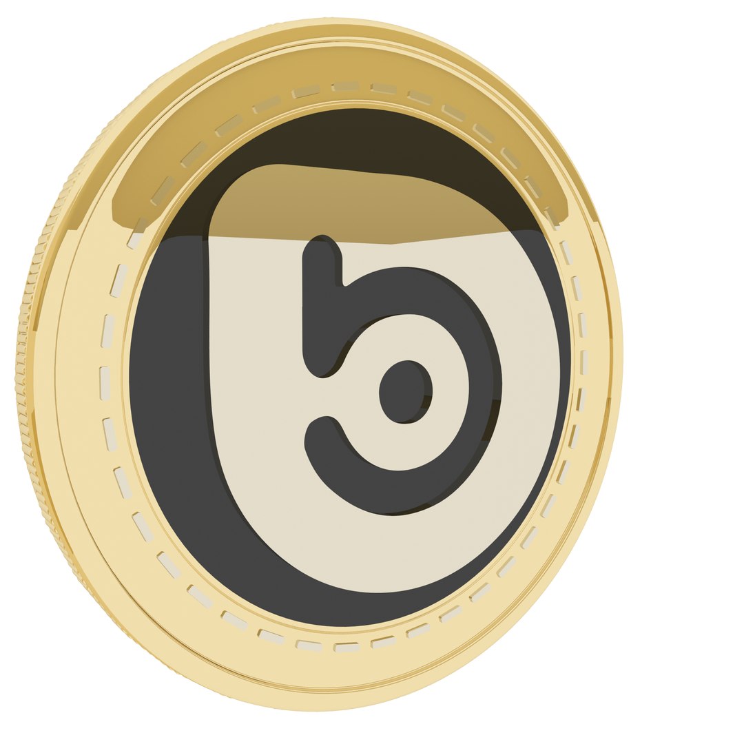 3D BORA Cryptocurrency Gold Coin - TurboSquid 1783316