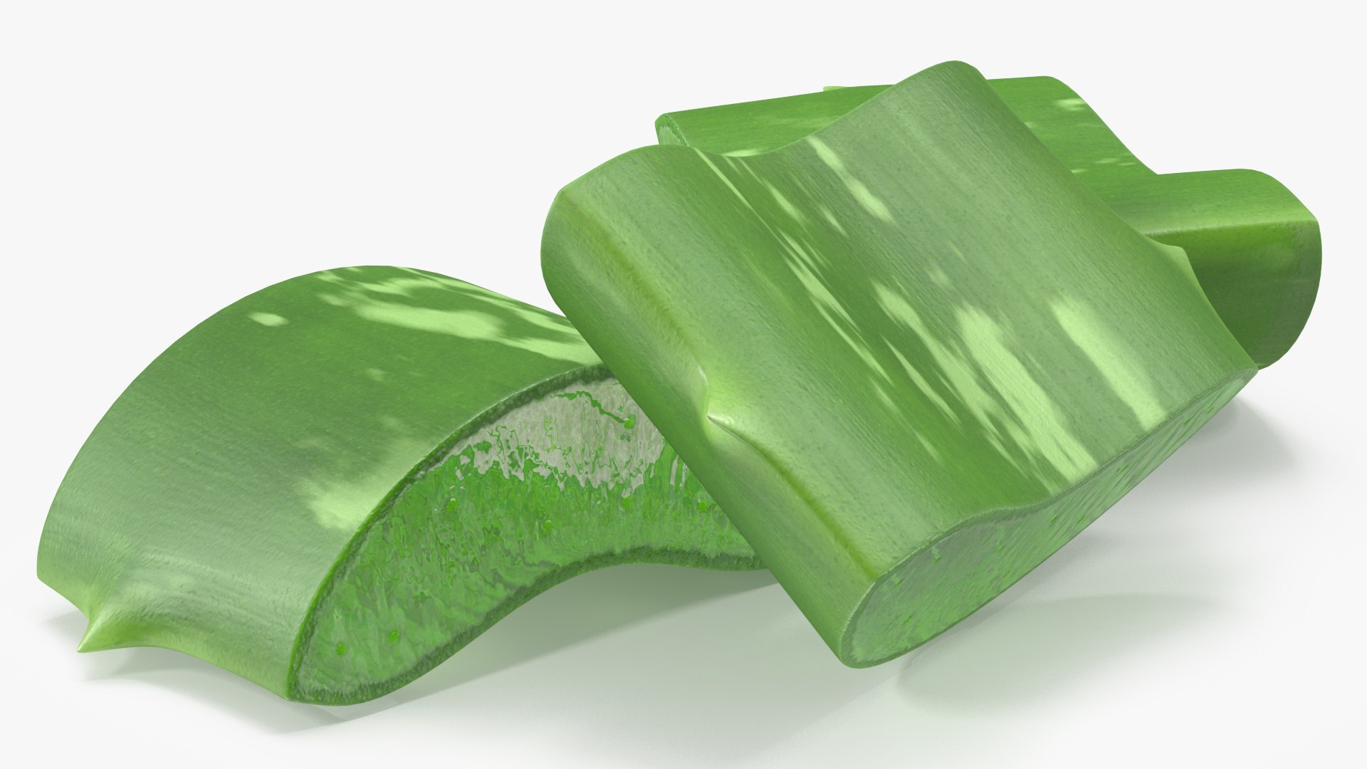 Aloe Pieces 3D model preview