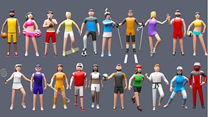 Cartoon characters 1 04 sport