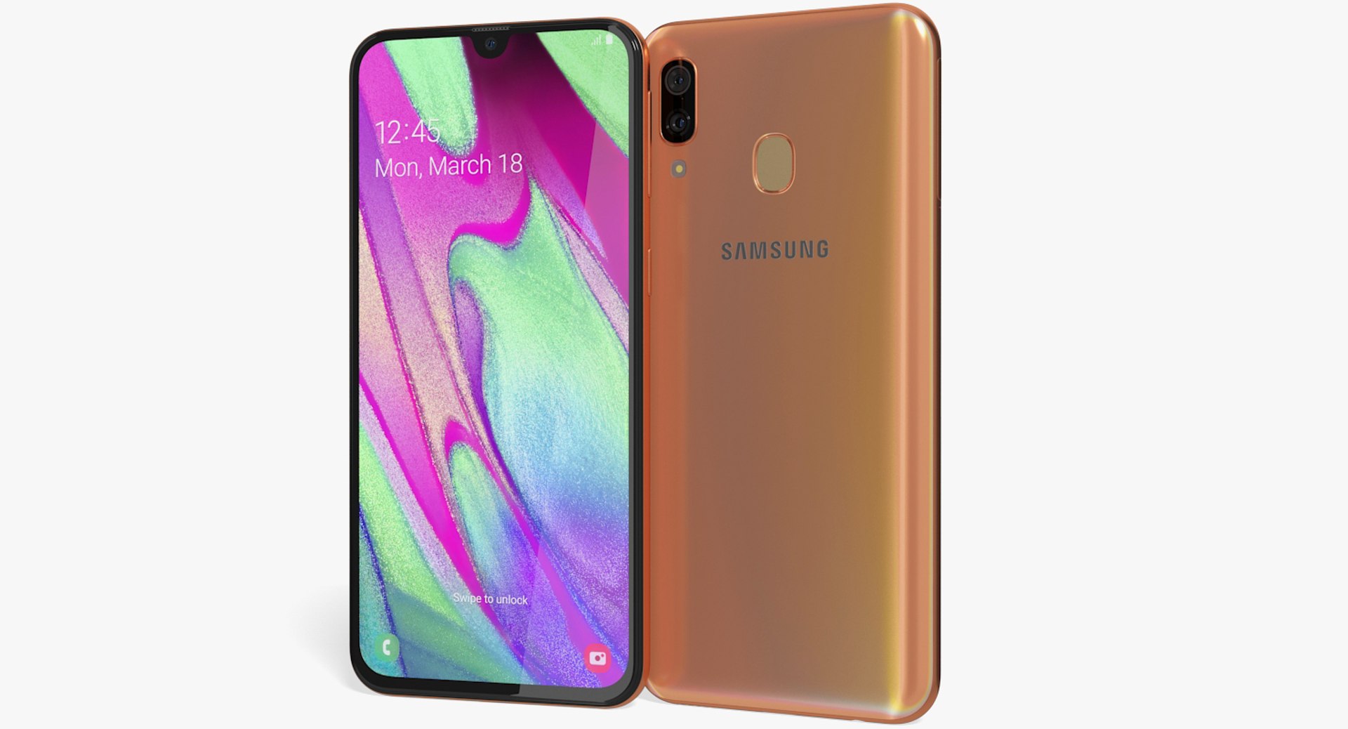 galaxy a40 coral