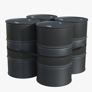 3D Oil Barrels