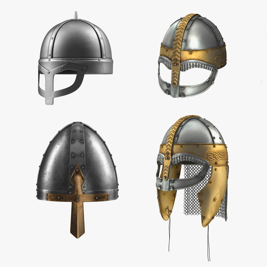 Viking Helmets Collection 3D model preview