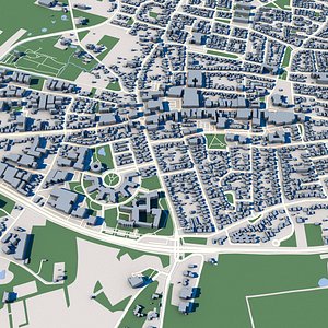 3D Bladel City Netherlands model