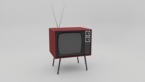 3D Old Tv model