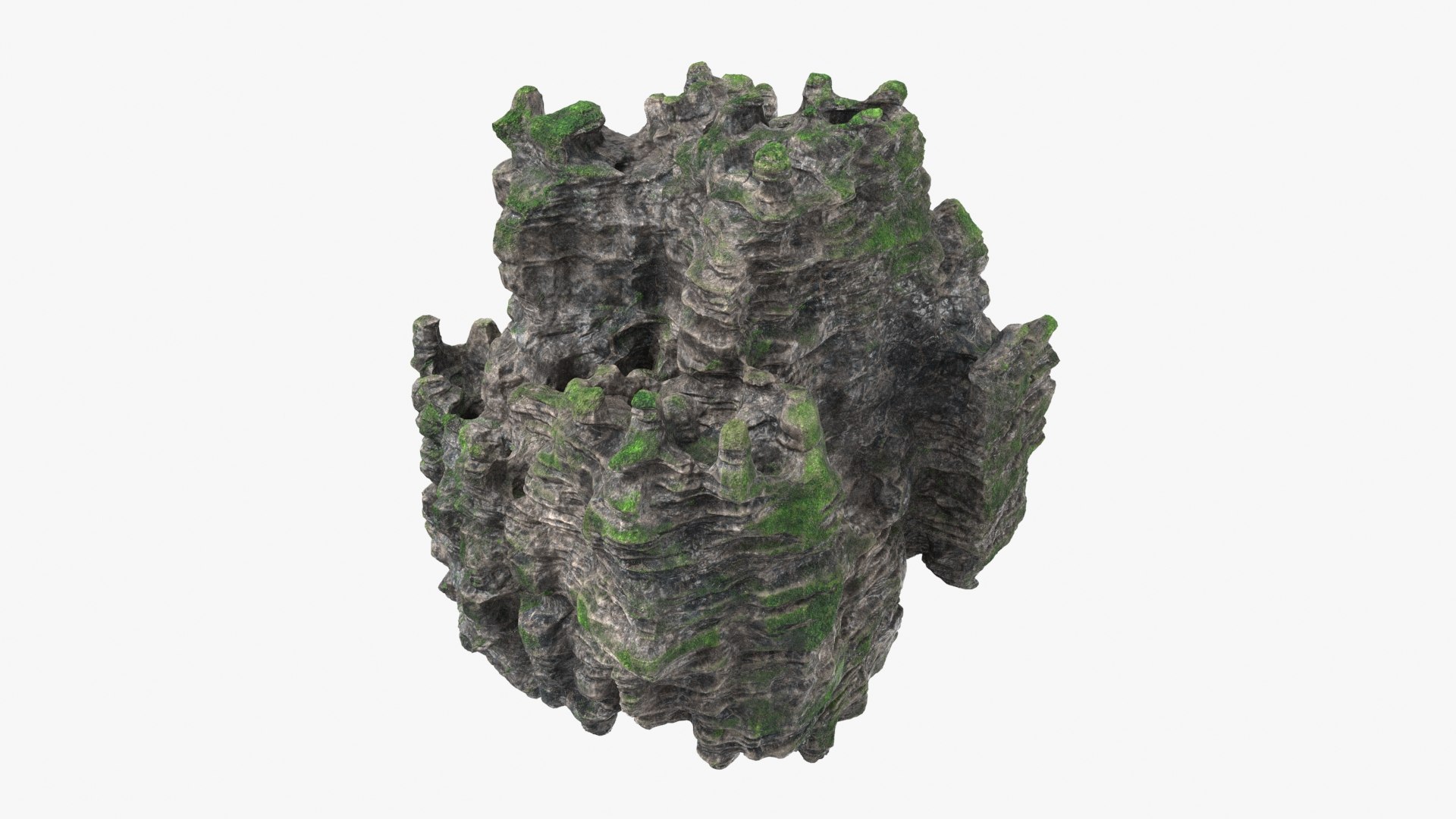Rock Cliff Shape 3 3D model - TurboSquid 2158472