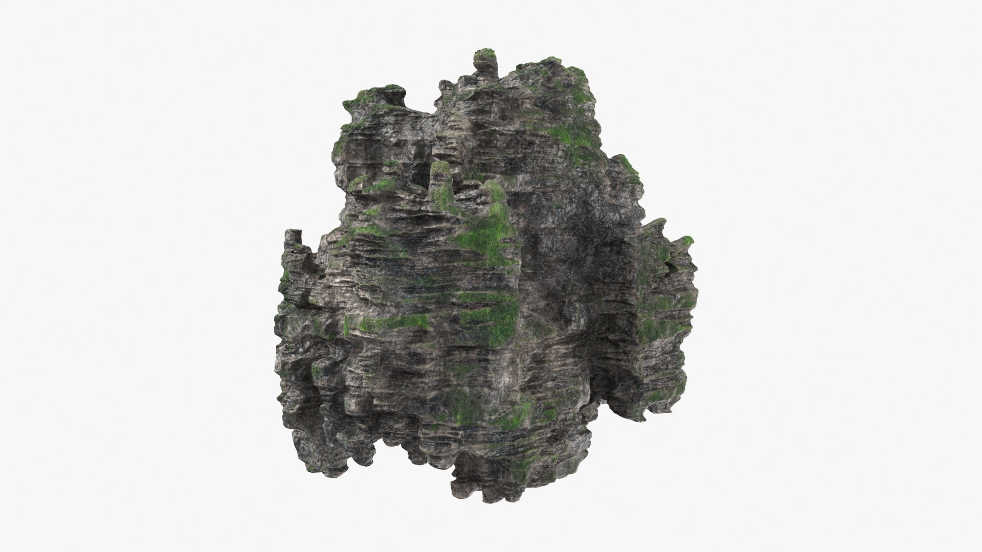 Rock Cliff Shape 3 3D model - TurboSquid 2158472