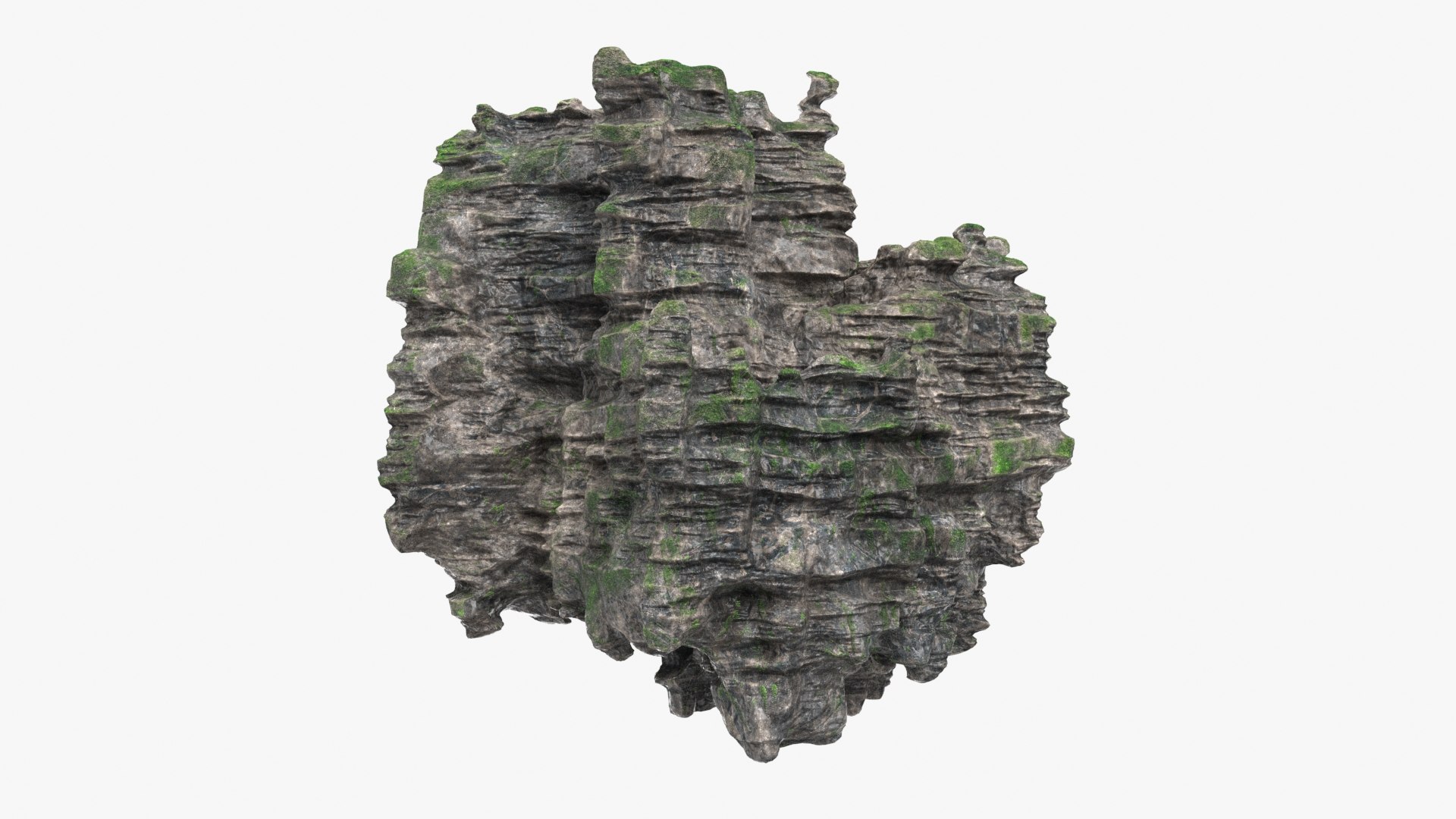 Rock Cliff Shape 3 3D Model - TurboSquid 2158472