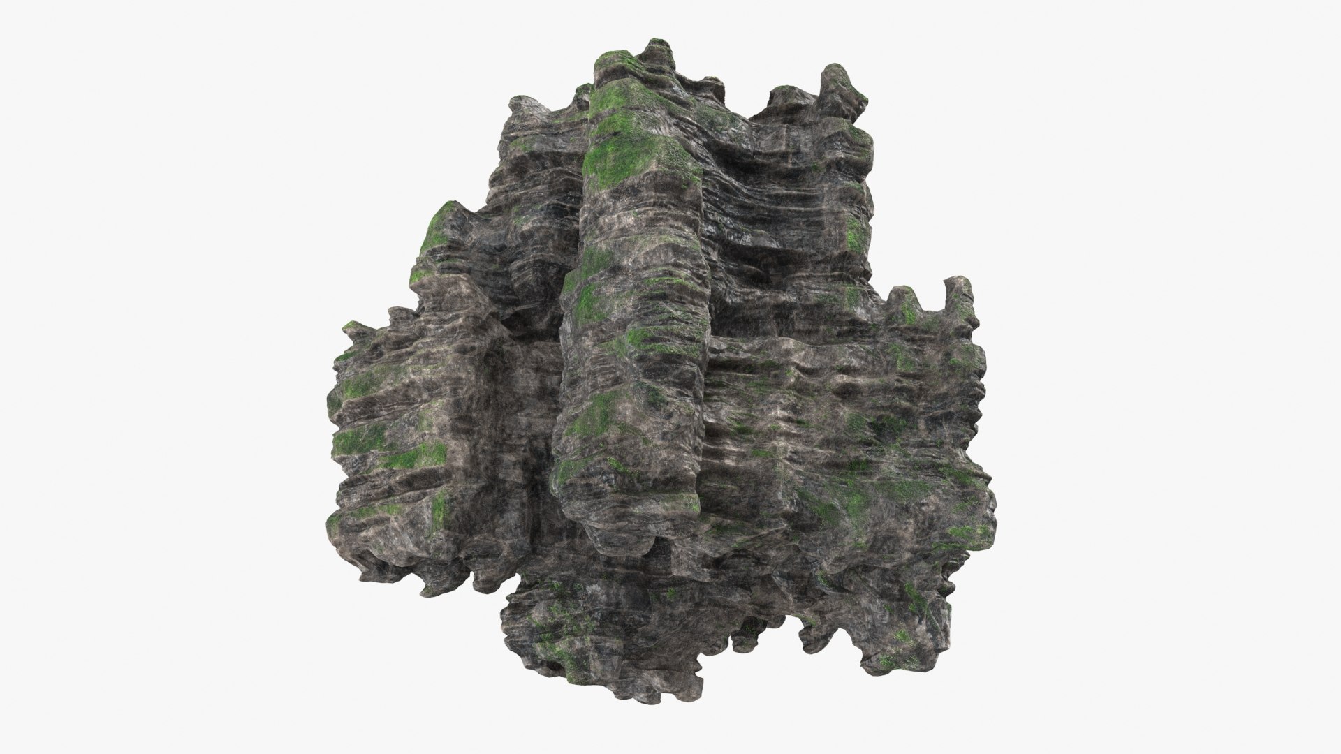 Rock Cliff Shape 3 3D model - TurboSquid 2158472