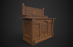 medieval altar 3D model
