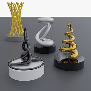 Parametric Abstract Modern Landscape Sculptures