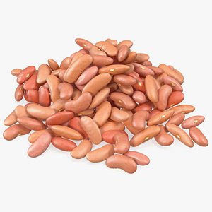 3D pile light red kidney