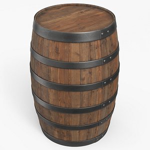 3D Wine Barrel