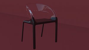 transparent chair 3D