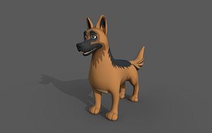 3D German Shephard