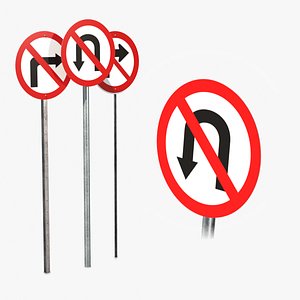 Road Signs - Turn Prohibition model