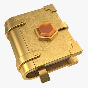3D Golden Sigil Spell book