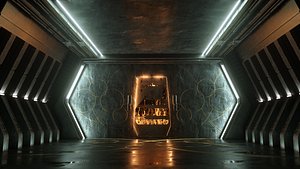 Sci-Fi Room interior 3D model
