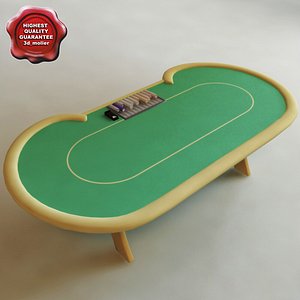 3d poker table model