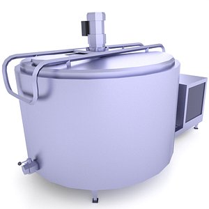 Milk Tank Low Poly 9 3D model