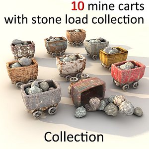 3d metal carts model