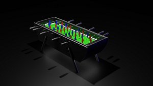 3D foosball table model