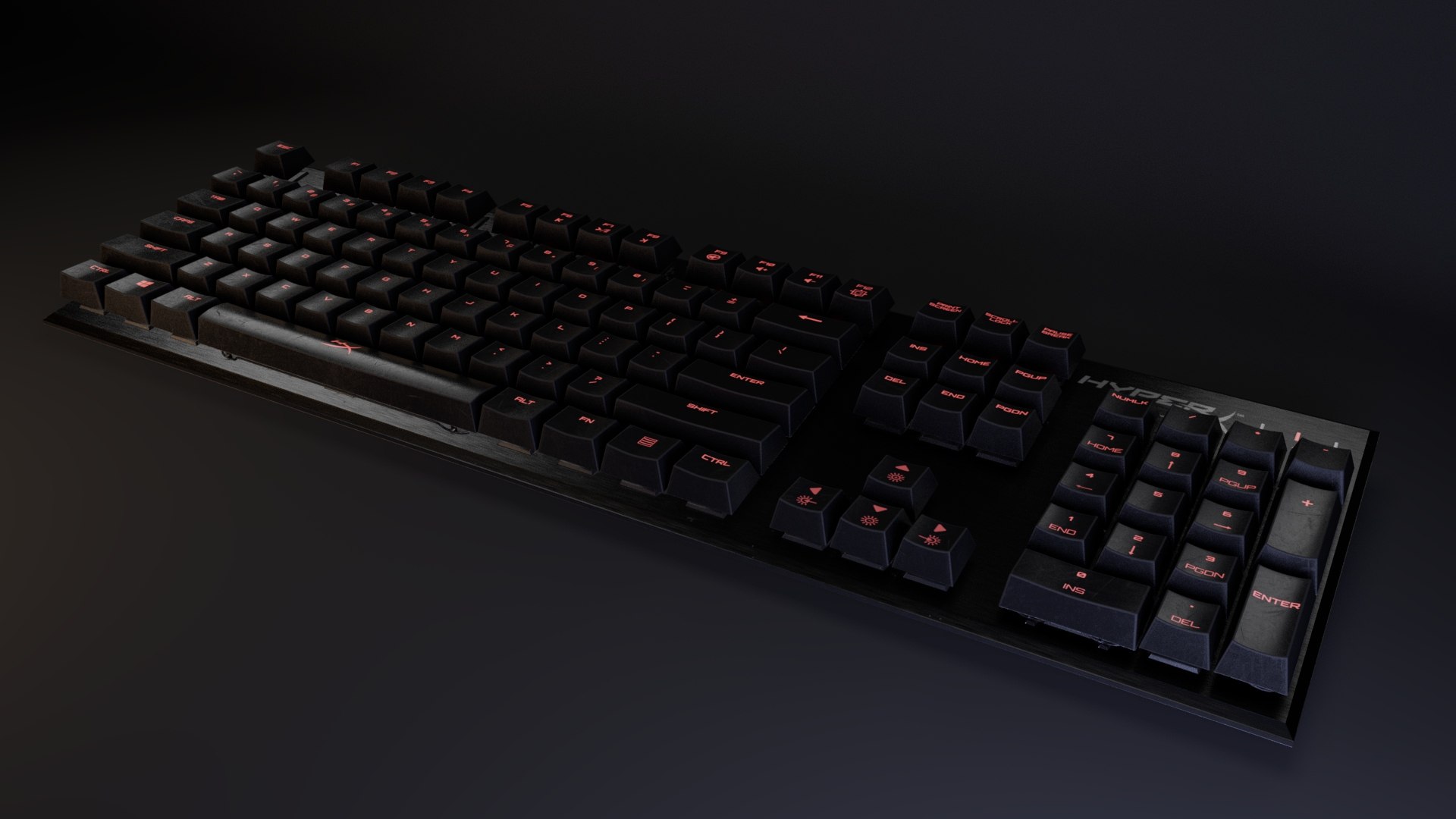 3D Keyboard HyperX Alloy FPS - TurboSquid 1844649