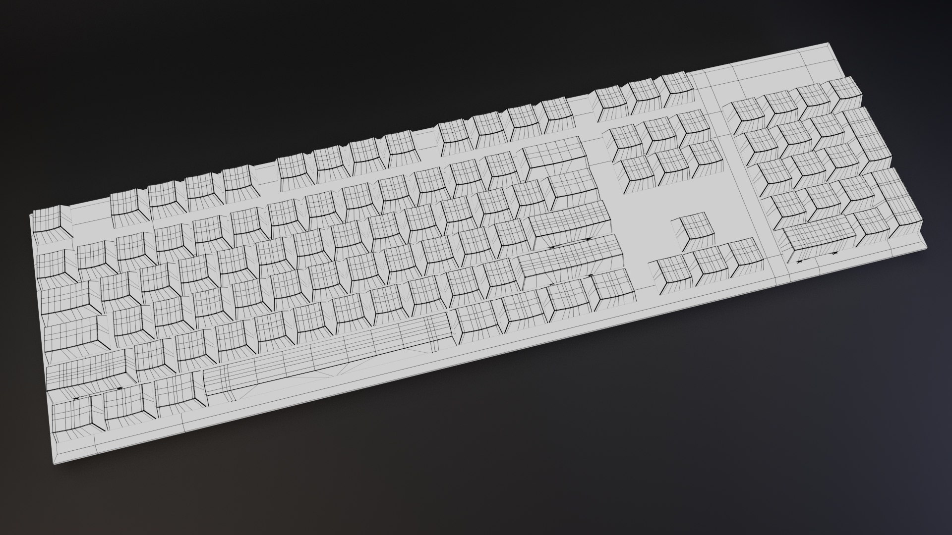 3D Keyboard HyperX Alloy FPS - TurboSquid 1844649