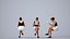 Basics0824 - A set containing 5 models of male and female teens and kids standing in casual attire i