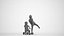 Basics0824 - A set containing 5 models of male and female teens and kids standing in casual attire i