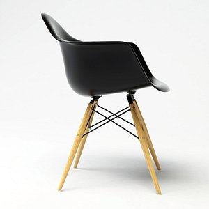eames plastic chair 3d model