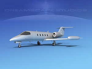 learjet 35 business jet 3D model