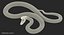 Brown Python Snake Rigged for Cinema 4D