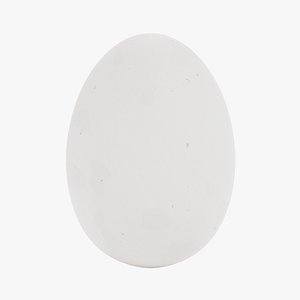 white egg 3D model