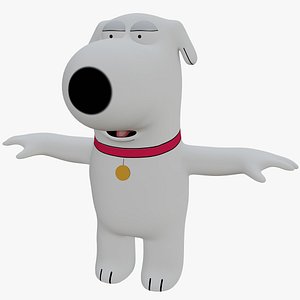 Brian Griffin From Family Guy Rigged 3D model