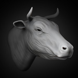 bull head animal 2021 3D