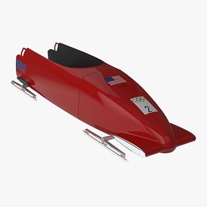 2-man bobsleigh 3d model